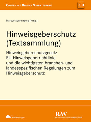 cover image of Hinweisgeberschutz (Textsammlung)